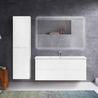 Зеркало Cezares с лазерной гравировкой, контурной подсветкой сенсорным выключателем CEZARES CZR-SPC-DUET-1200-800-LED-TCH